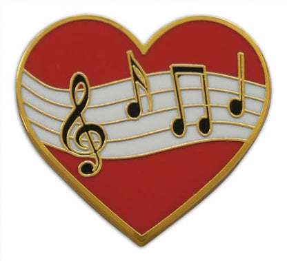 Drummer Pride Drum Set & Music Heart Dual 2-Piece Pride Lapel Pin or Hat Pin & Tie Tack Set with Clutch Back by Novel Merk