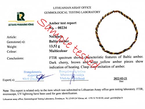 AMBERAGE Natural Baltic Amber Necklace – Multi-Colored, Handmade, Certified Baltic Amber - style: 45 cm (17.7”)
