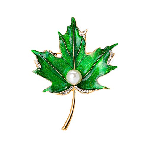 seven wolves Brooches for Women Austria Crystal Brooch Pins Rhinestones Brooches Daily Wearing Breastpin with Boxes - color: Green 1