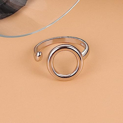 925 Sterling Silver Rings Handmade Rings Adjustable Open Teardrop Rings Waterdrop Ring for Women - color: Color 6