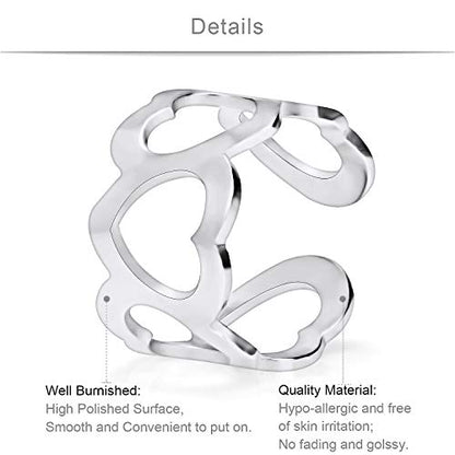 SCERRING Ear Cuff Fake Lip Helix Cartilage Clip On Wrap Earrings Non Piercing Earring Jewelry Set For Women Stainless Steel 15PCS - color: 15PCS - Silver