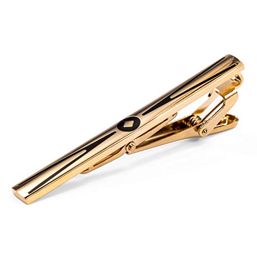 Barry.Wang Mens Cufflinks Tie Clip French Stylish Cuff Links Wedding Shirts Cuff Buttons Elegant Gift Necktie Pin - style: A Gold Round