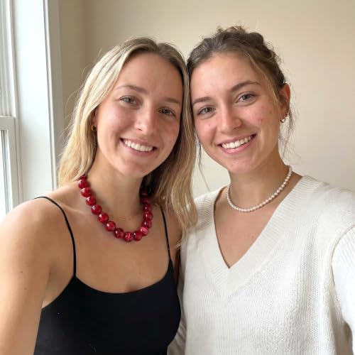 Chunky Beaded Necklace for Women, Colorful Trendy Statement Summer Jewelry Gift - color: necklace-13