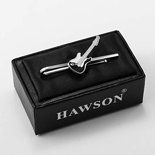 HAWSON 2 inch Tie Clip for Men-Novelty Sport Necktie Bar Clip,Tie Pin,Special Interesting Gift for Men - style: Guitar