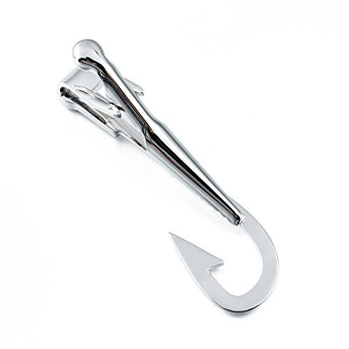 HAWSON 2 inch/ 2.2 inch Tie Clip for Men, Novelty Tie Bar Clip for Men and Boys, Interesting Tie Clip for Party - color: Fishhook