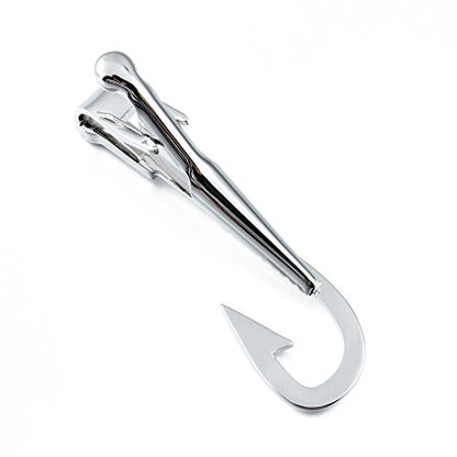 HAWSON 2 inch/ 2.2 inch Tie Clip for Men, Novelty Tie Bar Clip for Men and Boys, Interesting Tie Clip for Party - color: Fishhook