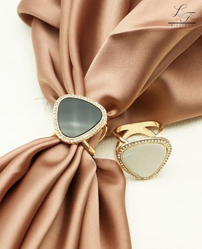Scarf Rings Buckle And Slides For Women Scarves Pin Tshirt Ties Clip For The Side 3CP - color: Black camellia silk scarf buckle