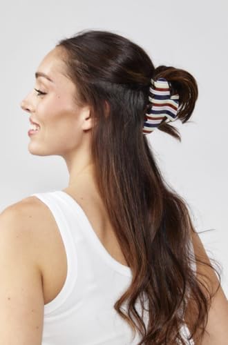 Almere Hair Claw Clip, Striped and Camo Pattern, Women's Hair Accessories for Thick or Thin Hair, 4 inch No-Slip (Yellow Multi Stripe) - color: Yellow Multi Stripe