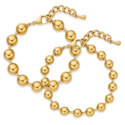 FAMARINE Gold Silver Chunky Bangle Bracelet for Women Men - style: Style G
