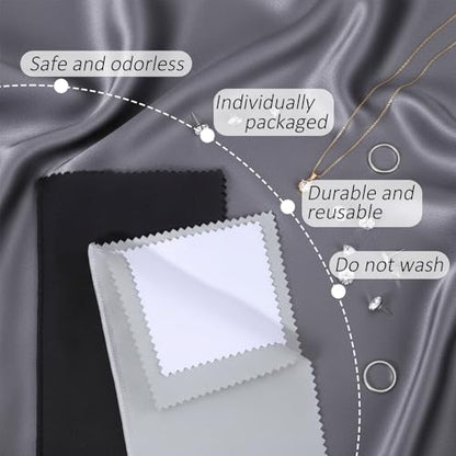 2 Pcs Silver Polishing Cloth Silver Cleaning Kit 2 Pcs Ultra-Soft Brushes (Flat & Wave) Jewelry Cleaning Cloth Jewelry Coin Cleanings Cloths for Cleanings Platinum Gold Diamonds Coins Gemstones