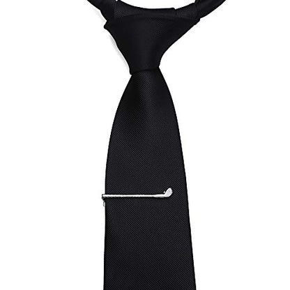 HAWSON 2 inch Tie Clip for Men-Novelty Sport Necktie Bar Clip,Tie Pin,Special Interesting Gift for Men - style: Golf Clubs
