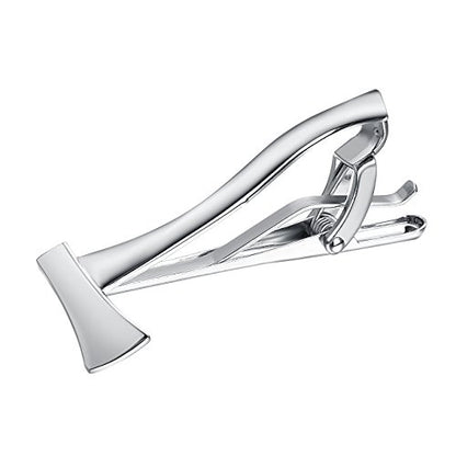 Yoursfs Electrician Tie Bar For Men Cool Tool Tie Clip 316L Stainless Steel Silver Nail Novelty Construction Tie Clips Jewelry - style: 4Pcs Tool Tie Clips Set