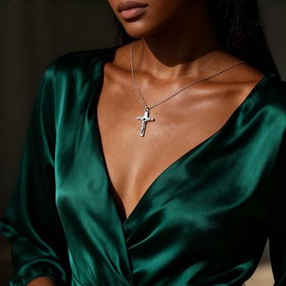 Baydurcan Dainty Silver Necklace for Women Ankh Horse Celtic Necklace Gifts | Dainty charm gifts for friends sister mother, birthday, christmas, graduation gifts. Ready to give with card & envelope. - style: Jesus