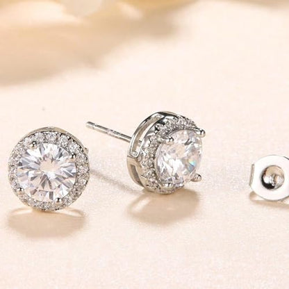 5 Pairs Cubic Zirconia Sterling Silver Stud Earrings for Women,14K Small Gold Plated Tiny Stud Earrings Set for Multiple Piercing Cartilage Hypoallergenic Earrings For Men