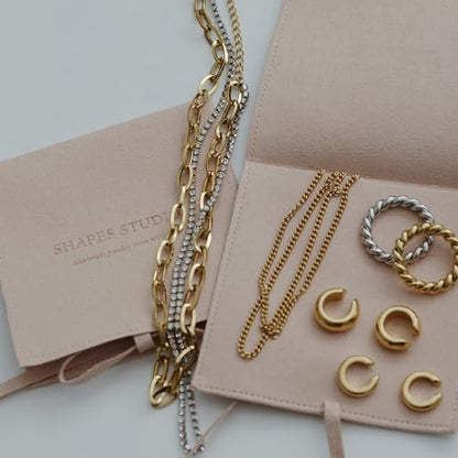 18K Gold Plated Everyday Ear Cuff, Gold Hoops, Women Jewelry, Minimalism - size: Large