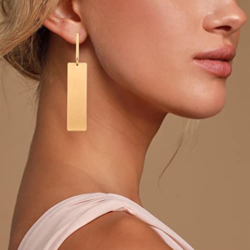 Gold Drop Dangle Earrings Long Geometric Dangle Earrings for Women Statement Jewelry Gifts - color: Dangle B