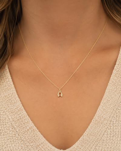 Gold Puffed Initial Letter Charm - 10 Karat Gold - 3D Bubble Letter Pendant - style: Letter a