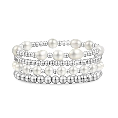 Badu Gold Beaded Bracelets for Women Boho Crystal Multiple Layered Stackable Wrap Bangle Set Paperclip Chain Trendy Jewelry - color: Style-8