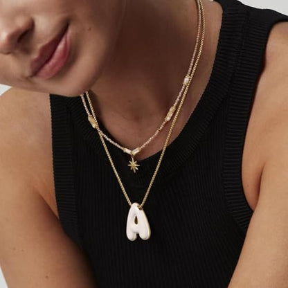 KissYan Beaded Choker Necklace for Women, Colorful Natural Gemstones Pearl Choker 14K Gold Plated Pendant Healing Crystal Necklace Handmade Stone Jewelry Gift | 14K Gold Plated Pendant Necklaces, Natural Gemstones Pearl Choker, Healing Crystal Chain, Hand