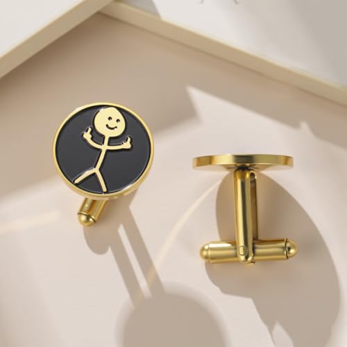 Dreamtimes Rock Skull Hand Cufflinks Halloween Shirt Cufflinks Figurine Sign Language Cuff Links Rock On Hand Gesture Stainless Steel Novelty Cuff Links for Men - style: Style 1-G