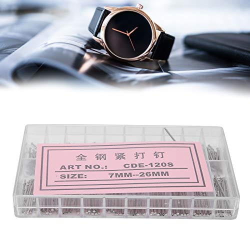 Tiiyee Watch Split Pin, Tube Friction Strap Pressure Bars Pins Rivet Ends | Watch Repair Kit Pins Rivet Ends Watchband Link Cotter Tools for Watchmaker Band Clasp Straps Buckles Repair Shop Replacement
