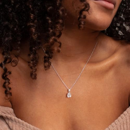 Dainty Silver Gold Necklaces for Women Cute Station Choker Simulated Diamond Necklace Simple Layering CZ Necklace Trendy Jewelry Gifts - color: Silver, style: Square