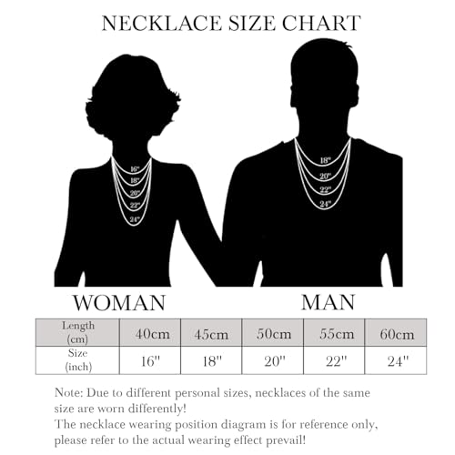 14K Gold Necklace for Women Chunky Cuban Link Chain for Men | 14K Gold Chain for Men Gold Necklace for Women Gold Chain for Men Double Layer Chunky Cuban Link Chains for Mens 16-24IN - style: Length 18 Inches