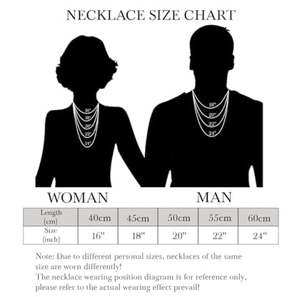 14K Gold Necklace for Women Chunky Cuban Link Chain for Men | 14K Gold Chain for Men Gold Necklace for Women Gold Chain for Men Double Layer Chunky Cuban Link Chains for Mens 16-24IN - style: Length 18 Inches