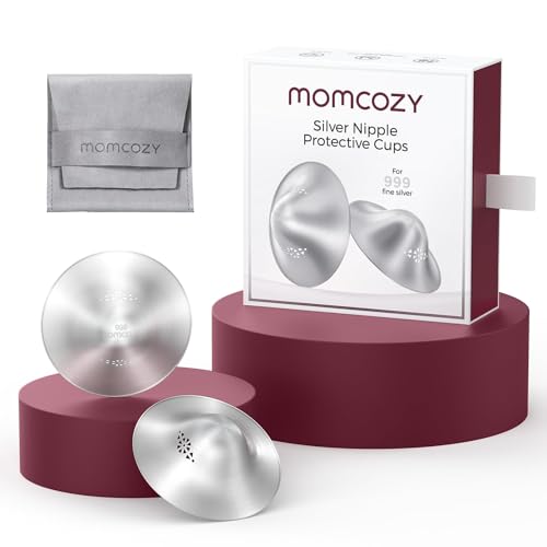 Momcozy 999 Silver Nursing Cups, Perforated Breathable Design,Regular Size - size: Regular-Hole