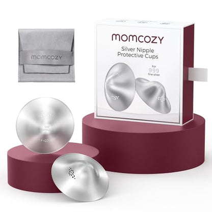 Momcozy 999 Silver Nursing Cups, Perforated Breathable Design,Regular Size - size: Regular-Hole