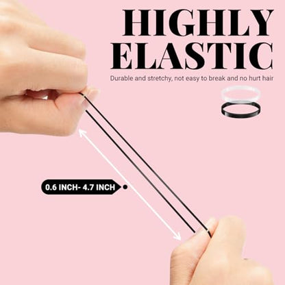IKOCO 415pcs Bobby Pins Set, U Pins with Hair Ties and Hair Net, Black | Strong Hold, Snag-Free, No Damage, Smooth Edges, Dance Competition & Ballet Ready, For Updos, Buns & Daily Styling - color: Black