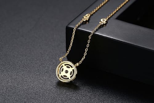Gold Plated Geometric Style Sparkly Dainty Rectangle Teardrop Shaped AAAAA Australia Crystal with Cubic Zirconia Y Necklace Fashion Jewelry for Women & Teen Girls - color: Round Necklace White Gold