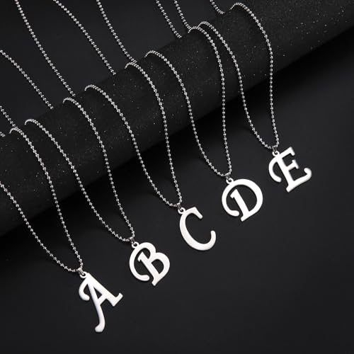 Stainless Steel Initial Letter Connector Charms Alphabet Pendant Diy Craft for Jewelry Making Necklaces Bracelets Keychain - color: Stainless Steel B