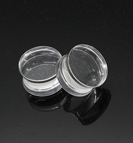 B BodyPJ Sparkles 3Pair-Mix Color Acrylic Ear Plug Expanders UV Ear Gauges Piercing Jewelry - style: 19mm(3/4") 3Pair-Mix color