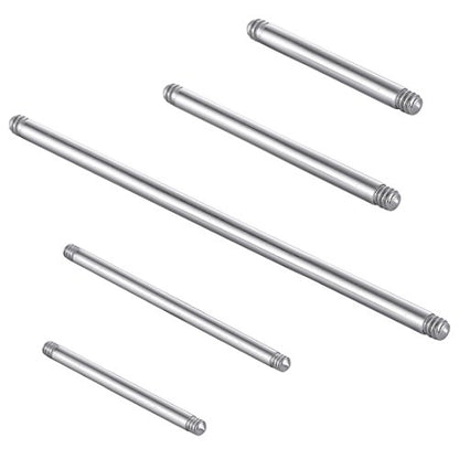 20pcs a Set Surgical Steel Threaded Barbell Bar Replacement for Tongue Earring Piercing Body Jewelry (Mix 20pcs)