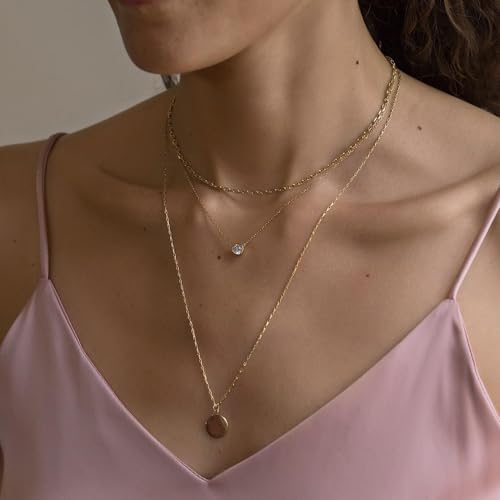 Lariat Gold Necklace for Women, Dainty Long Necklace 14k Gold Plated/Silver Y-Shaped Pendant Necklace Trendy Layered Cz Beaded Chain Drop Necklaces Simple Gold Jewelry for Women Gift - style: LC-2NK-23907-GDW