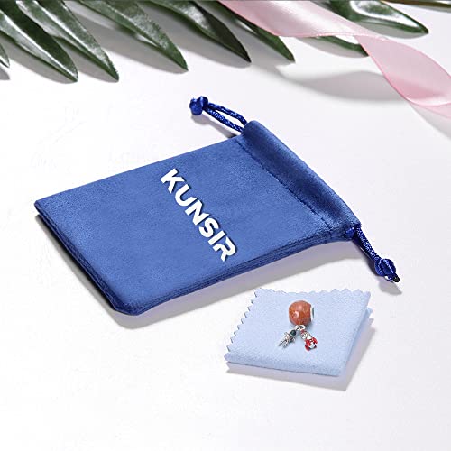 KUNSIR Charms Beads fits Pandora Charm bracelets for Woman 925 Sterling Silver Dangle Pendant Bead Jewelry Beads Gifts Happy Birthday Charms for Women Bracelet&Necklace - style: Aerospace industry Charm