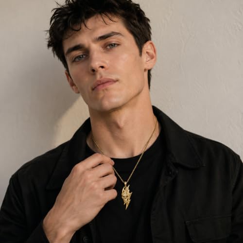Skull Necklace for Men Women Gothic Skull Necklace for Men Women - style: 14K Skull necklace#1