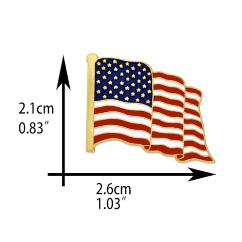 Boutonniere Suit Lapel Stick Brooch Pin - color: Brooch-gold A flag