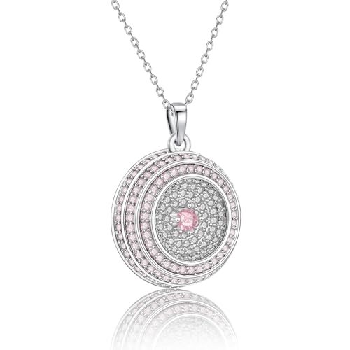 Ahiller Women's Necklace, Dainty Pendant Choker, Adjustable Chain | Heart Initial & Round Pendants, Daily Necklace,17-21" Adjustable Necklaces, Trendy Minimalist Jewelry, Stainless Steel Chain - color: XW-Silver, style: Other Shapes - Multi-Color