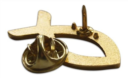 Novel Merk Christian Cross Icon Religious Lapel Pin, Hat Pin & Tie Tack Set with Clutch Back - style: 3- Fish Ichthys