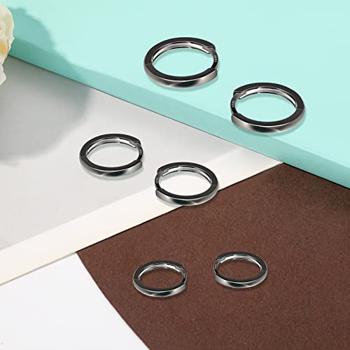 3 Pairs 925 Sterling Silver Hoop Earrings 14K White Gold Plated Small Silver Hoops Cartilage Huggie Earrings for Women Men - color: D-Black 8/10/12mm