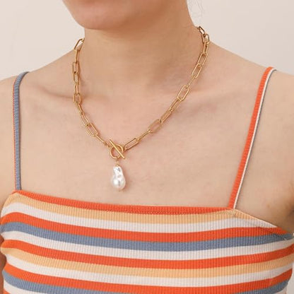 Wellike Colorful Beaded Necklaces For Women Pearl Choker Necklace 18k Gold Plated Dainty Handmade Summer Trendy Jewelry - color: KKWX1692