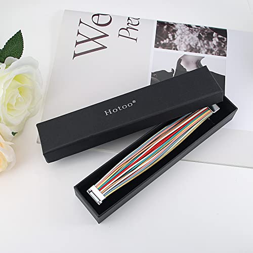 hotoo Leather Wrap Bracelet for Women - color: Boho Bracelets for Women