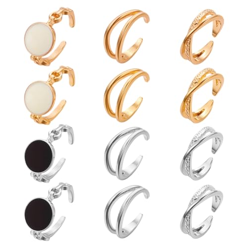 Heart Rhinestone Pearl Finger Rings Promise Eternity Heart Finger Rings Trendy Crystal Love Ring Minimalist Love Ring Supplies for Women Birthday Party DIY Decoration Craft - style: Mixed Style