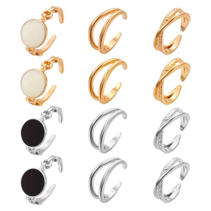 Heart Rhinestone Pearl Finger Rings Promise Eternity Heart Finger Rings Trendy Crystal Love Ring Minimalist Love Ring Supplies for Women Birthday Party DIY Decoration Craft - style: Mixed Style