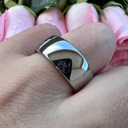 TUTISS 4mm 6mm 8mm 10mm Silver/Gold/White Tungsten Rings for Men Women Couple Fashion Jewelry Anniversary Engagement Wedding Bands Domed Polished I Love You Engraved Comfort Fit - color: 10mm Tungsten I Love You