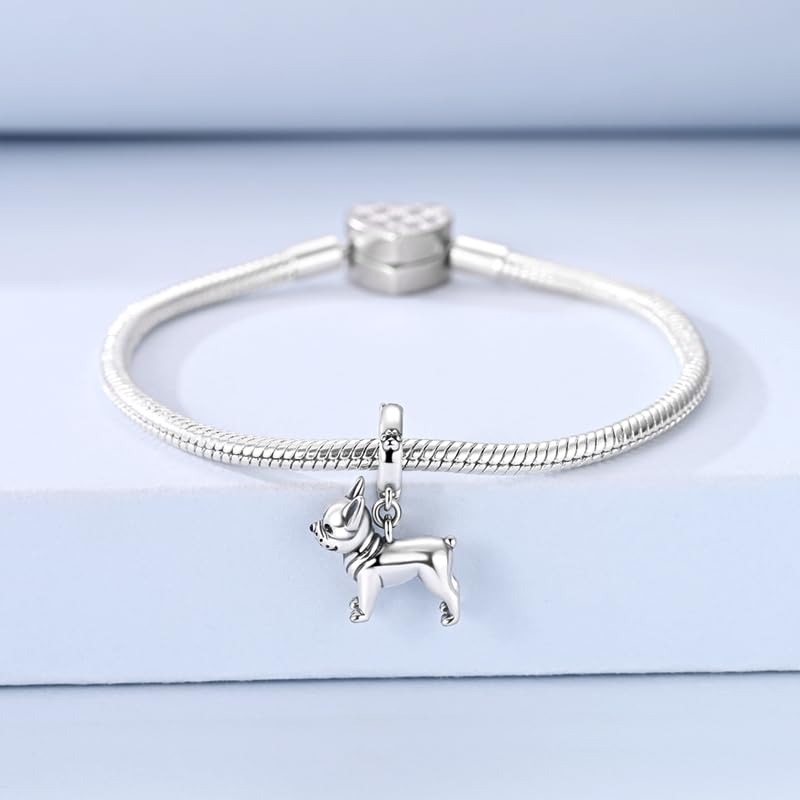Gold Flower Family Charms for Bracelet Bead Charm for Women Jewelry Present - style: Dog-01