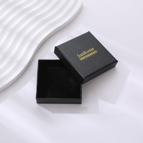 18K Gold Plated Chunky Nugget Rings for Women Stainless Steel Ring Gift Box - color: Gold