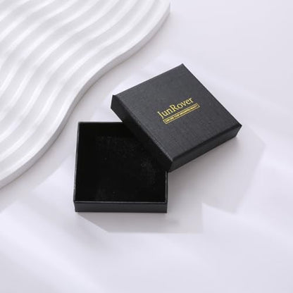 18K Gold Plated Chunky Nugget Rings for Women Stainless Steel Ring Gift Box - color: Gold